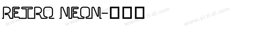 Retro Neon字体转换